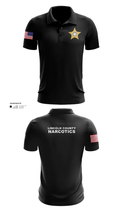 Lincoln County Narcotics 81046896 Short Sleeve Performance Polo - 21
