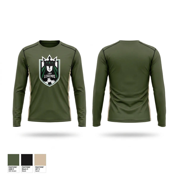 Long Sleeve Performance Shirt, Lady Legends, Women's Soccer, Teamtime, Team time, sublimation, custom sports apparel, team uniforms, spirit wear, spiritwear, sports uniforms, custom shirts, team store, custom team store, fundraiser sports, apparel fundraiser