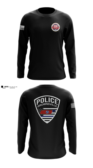 Long Sleeve Performance Shirt, Brownsville Police Department, Police, Teamtime, Team time, sublimation, custom sports apparel, team uniforms, spirit wear, spiritwear, sports uniforms, custom shirts, team store, custom team store, fundraiser sports, apparel fundraiser