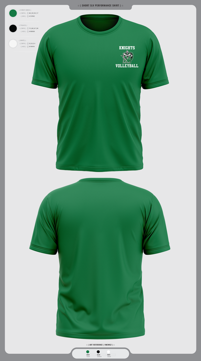 Nordonia Knights Volleyball 89412151 Short Sleeve Performance Shirt - 1
