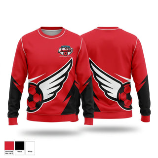 Crew Neck Sweatshirt, Lakes Area Angels, Women's Soccer, Teamtime, Team time, sublimation, custom sports apparel, team uniforms, spirit wear, spiritwear, sports uniforms, custom shirts, team store, custom team store, fundraiser sports, apparel fundraiser