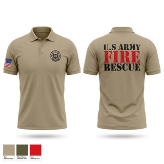 Short Sleeve Performance Polo, U.S. Army Fire, Army, Teamtime, Team time, sublimation, custom sports apparel, team uniforms, spirit wear, spiritwear, sports uniforms, custom shirts, team store, custom team store, fundraiser sports, apparel fundraiser