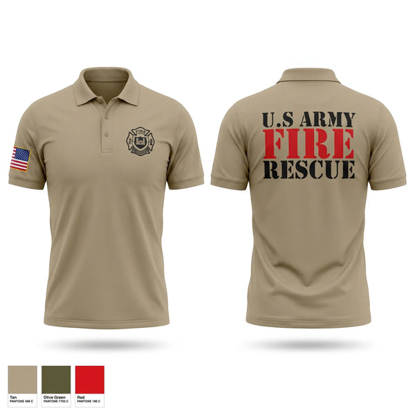 Short Sleeve Performance Polo, U.S. Army Fire, Army, Teamtime, Team time, sublimation, custom sports apparel, team uniforms, spirit wear, spiritwear, sports uniforms, custom shirts, team store, custom team store, fundraiser sports, apparel fundraiser