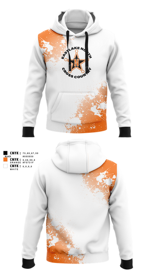 Hoodie, Eastlake North Cross County, Cross Country, Teamtime, Team time, sublimation, custom sports apparel, team uniforms, spirit wear, spiritwear, sports uniforms, custom shirts, team store, custom team store, fundraiser sports, apparel fundraiser
