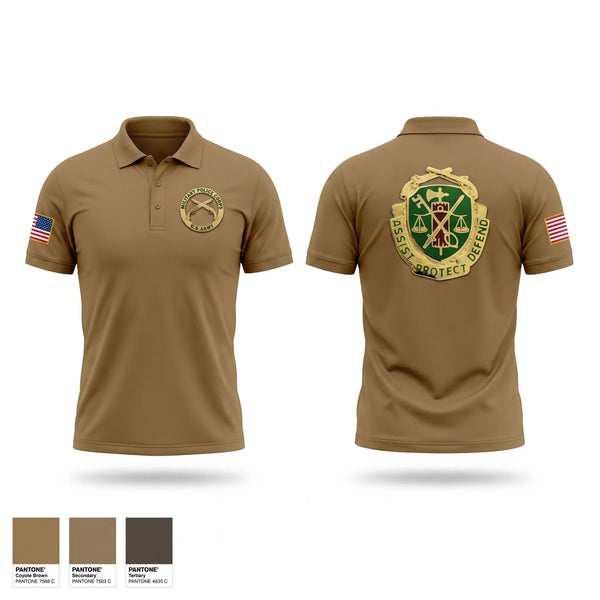 Short Sleeve Performance Polo, 344th MP Co., Army, Teamtime, Team time, sublimation, custom sports apparel, team uniforms, spirit wear, spiritwear, sports uniforms, custom shirts, team store, custom team store, fundraiser sports, apparel fundraiser