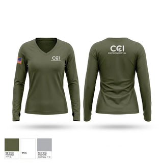 Womens Long Sleeve Vneck Shirt, CCI, Police, Teamtime, Team time, sublimation, custom sports apparel, team uniforms, spirit wear, spiritwear, sports uniforms, custom shirts, team store, custom team store, fundraiser sports, apparel fundraiser