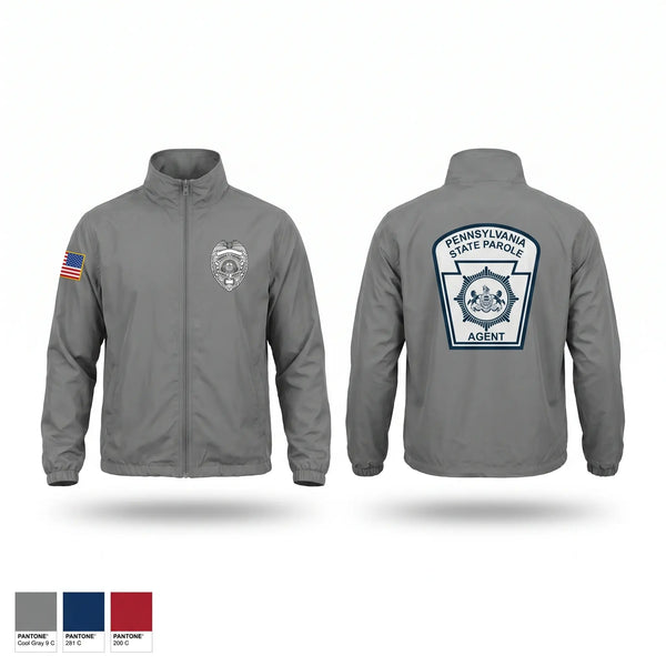 Windbreaker, PA State Parole Pittsburgh District, Police, Teamtime, Team time, sublimation, custom sports apparel, team uniforms, spirit wear, spiritwear, sports uniforms, custom shirts, team store, custom team store, fundraiser sports, apparel fundraiser