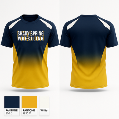 Shady Spring Youth Wrestling 34332904 Short Sleeve Performance Shirt - 2