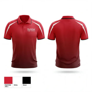 Short Sleeve Performance Polo, Berkmar High School, Men's Soccer, Teamtime, Team time, sublimation, custom sports apparel, team uniforms, spirit wear, spiritwear, sports uniforms, custom shirts, team store, custom team store, fundraiser sports, apparel fundraiser