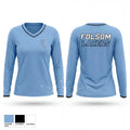Folsom Lakers 58191301 Women's Long Sleeve V-neck Shirt - 1