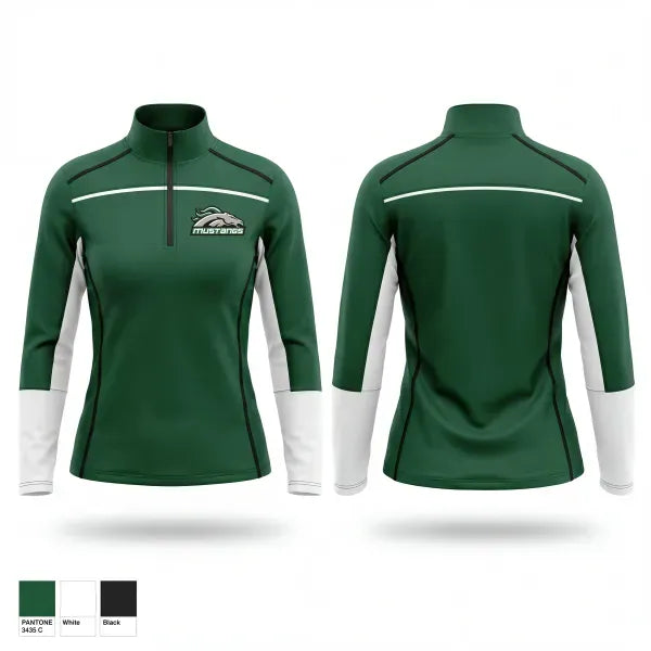 Quarter Zip Jacket, Lady Mustangs, Softball, Teamtime, Team time, sublimation, custom sports apparel, team uniforms, spirit wear, spiritwear, sports uniforms, custom shirts, team store, custom team store, fundraiser sports, apparel fundraiser