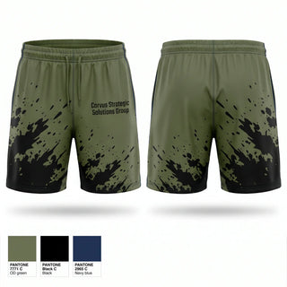 Athletic Shorts With Pockets, Corvus Strategic Solutions Group, , Teamtime, Team time, sublimation, custom sports apparel, team uniforms, spirit wear, spiritwear, sports uniforms, custom shirts, team store, custom team store, fundraiser sports, apparel fundraiser