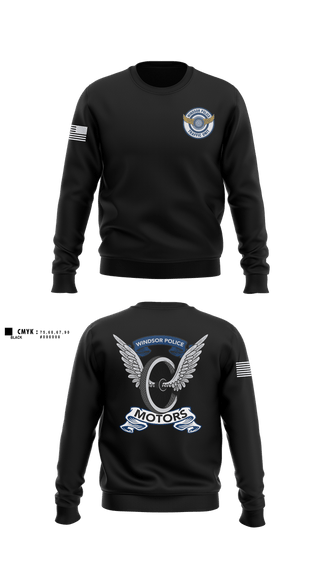 Crew Neck Sweatshirt, Windsor PD Traffic Unit, Police, Teamtime, Team time, sublimation, custom sports apparel, team uniforms, spirit wear, spiritwear, sports uniforms, custom shirts, team store, custom team store, fundraiser sports, apparel fundraiser