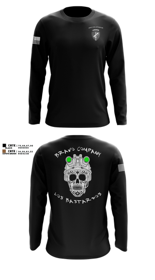 Long Sleeve Performance Shirt, 451 B Co Los Bastardos451 B Co Los Bastardos, Army, Teamtime, Team time, sublimation, custom sports apparel, team uniforms, spirit wear, spiritwear, sports uniforms, custom shirts, team store, custom team store, fundraiser sports, apparel fundraiser