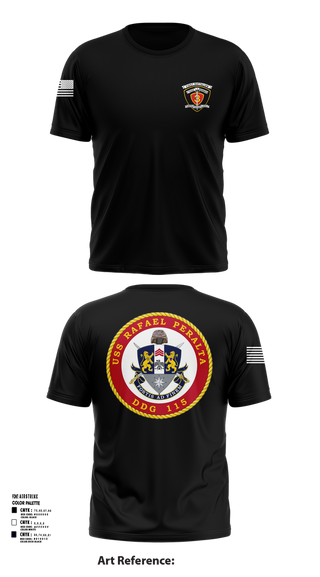 Short Sleeve Performance Shirt, USS Rafael Peralta DDG 115, Navy, Teamtime, Team time, sublimation, custom sports apparel, team uniforms, spirit wear, spiritwear, sports uniforms, custom shirts, team store, custom team store, fundraiser sports, apparel fundraiser