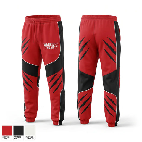 Sweatpants, Warriors Dynasty, , Teamtime, Team time, sublimation, custom sports apparel, team uniforms, spirit wear, spiritwear, sports uniforms, custom shirts, team store, custom team store, fundraiser sports, apparel fundraiser