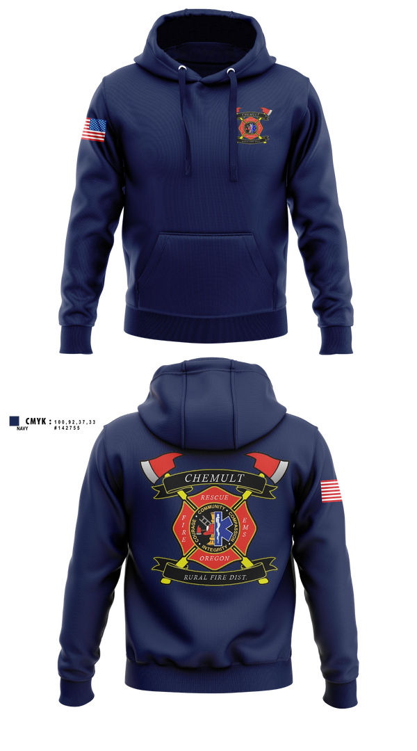 Hoodie, Chemult Rural Fire Protection District, Fire Department, Teamtime, Team time, sublimation, custom sports apparel, team uniforms, spirit wear, spiritwear, sports uniforms, custom shirts, team store, custom team store, fundraiser sports, apparel fundraiser
