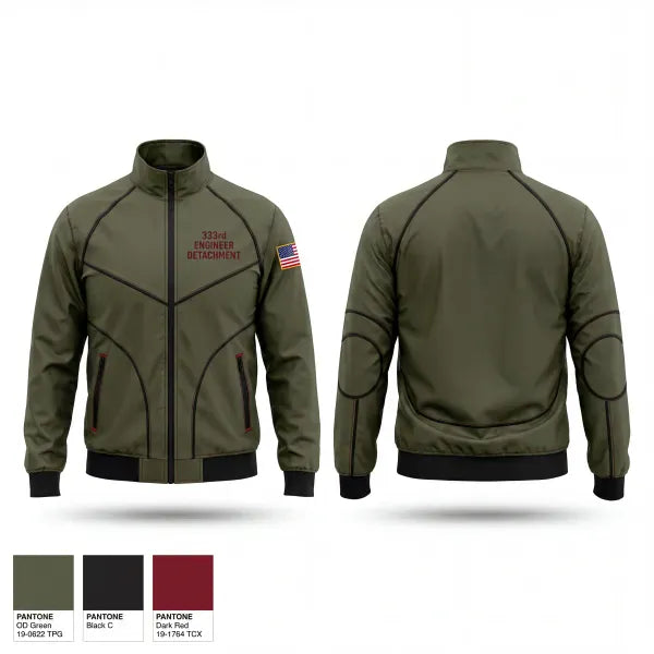 Windbreaker, 333rd Engineer Detachment, Army, Teamtime, Team time, sublimation, custom sports apparel, team uniforms, spirit wear, spiritwear, sports uniforms, custom shirts, team store, custom team store, fundraiser sports, apparel fundraiser
