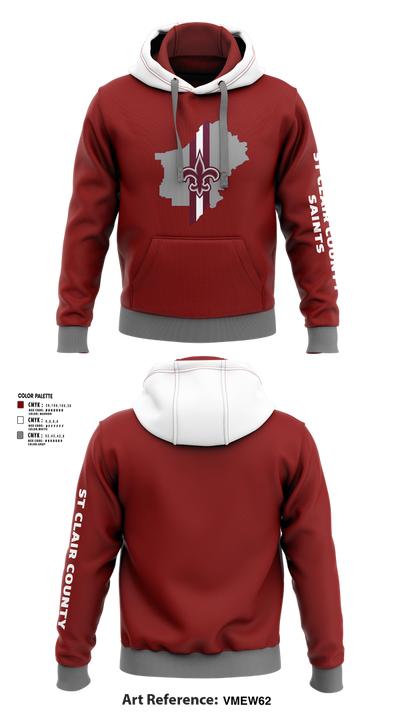 St Clair County Saints 85784115 Hoodie - 2