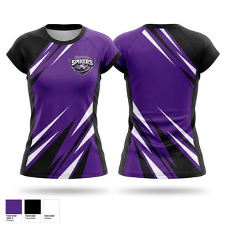 Short Sleeve Womens Volleyball Jersey, Somerton spikers, Women's Volleyball, Teamtime, Team time, sublimation, custom sports apparel, team uniforms, spirit wear, spiritwear, sports uniforms, custom shirts, team store, custom team store, fundraiser sports, apparel fundraiser