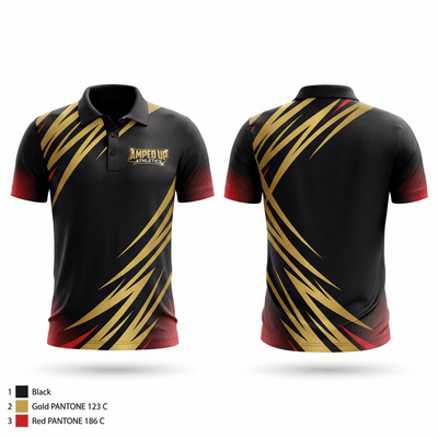 Amped up athletics 39488452 Short Sleeve Performance Polo - 1