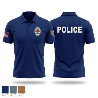 Short Sleeve Performance Polo, Palm Valley Police Department, Police, Teamtime, Team time, sublimation, custom sports apparel, team uniforms, spirit wear, spiritwear, sports uniforms, custom shirts, team store, custom team store, fundraiser sports, apparel fundraiser