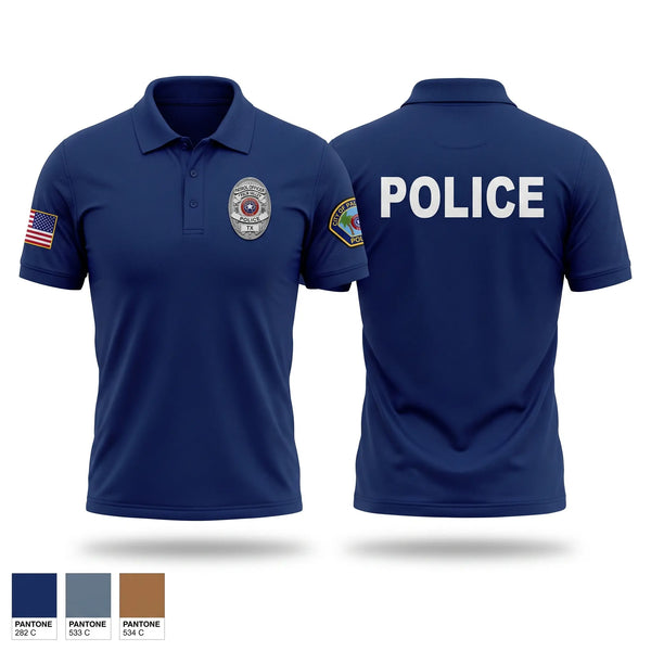 Short Sleeve Performance Polo, Palm Valley Police Department, Police, Teamtime, Team time, sublimation, custom sports apparel, team uniforms, spirit wear, spiritwear, sports uniforms, custom shirts, team store, custom team store, fundraiser sports, apparel fundraiser