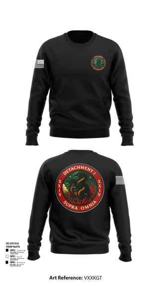 Crew Neck Sweatshirt, Detachment 1, 24th MDSB, , Teamtime, Team time, sublimation, custom sports apparel, team uniforms, spirit wear, spiritwear, sports uniforms, custom shirts, team store, custom team store, fundraiser sports, apparel fundraiser
