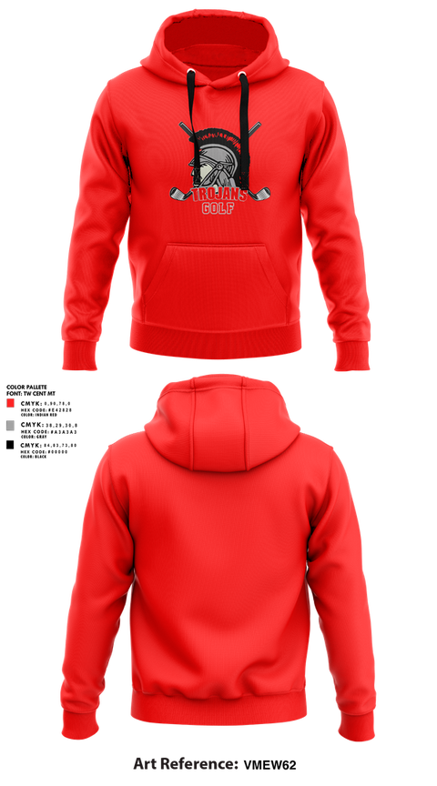 Hoodie, Southeastern Trojans, Golf, Teamtime, Team time, sublimation, custom sports apparel, team uniforms, spirit wear, spiritwear, sports uniforms, custom shirts, team store, custom team store, fundraiser sports, apparel fundraiser