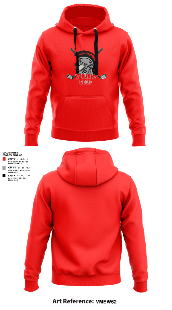 Hoodie, Southeastern Trojans, Golf, Teamtime, Team time, sublimation, custom sports apparel, team uniforms, spirit wear, spiritwear, sports uniforms, custom shirts, team store, custom team store, fundraiser sports, apparel fundraiser