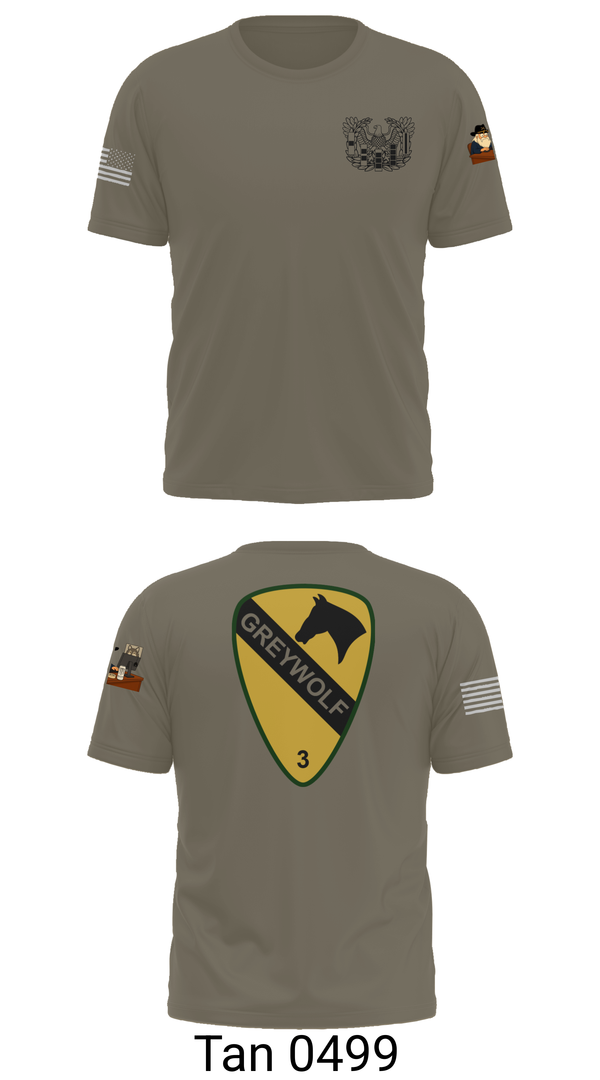 Old School Cotton Feel Shirt, 1st cav Div 3abct, , Teamtime, Team time, sublimation, custom sports apparel, team uniforms, spirit wear, spiritwear, sports uniforms, custom shirts, team store, custom team store, fundraiser sports, apparel fundraiser