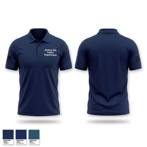 Short Sleeve Performance Polo, Joshua ISD Police Department, Police, Teamtime, Team time, sublimation, custom sports apparel, team uniforms, spirit wear, spiritwear, sports uniforms, custom shirts, team store, custom team store, fundraiser sports, apparel fundraiser