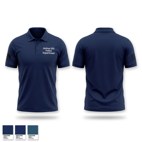Short Sleeve Performance Polo, Joshua ISD Police Department, Police, Teamtime, Team time, sublimation, custom sports apparel, team uniforms, spirit wear, spiritwear, sports uniforms, custom shirts, team store, custom team store, fundraiser sports, apparel fundraiser