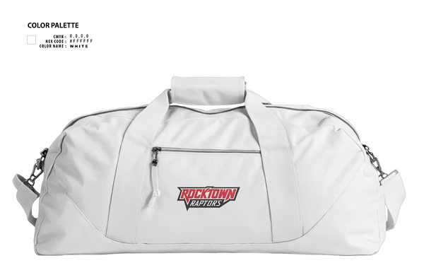 Duffle Bag, Rocktown High School Basketball, Men's Basketball, Teamtime, Team time, sublimation, custom sports apparel, team uniforms, spirit wear, spiritwear, sports uniforms, custom shirts, team store, custom team store, fundraiser sports, apparel fundraiser
