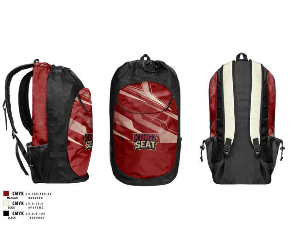 Gear Bag, Kingz seat, E-Sports, Teamtime, Team time, sublimation, custom sports apparel, team uniforms, spirit wear, spiritwear, sports uniforms, custom shirts, team store, custom team store, fundraiser sports, apparel fundraiser