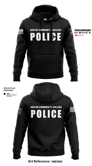 Austin Community College District Police Department 2142523 Hoodie - 7