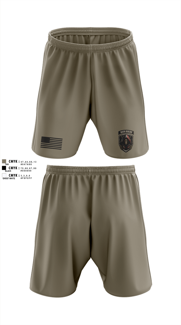 Athletic Shorts With Pockets, Death DealersDeath Dealers Airsoft, Spirit Store, Teamtime, Team time, sublimation, custom sports apparel, team uniforms, spirit wear, spiritwear, sports uniforms, custom shirts, team store, custom team store, fundraiser sports, apparel fundraiser