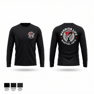 Long Sleeve Performance Shirt, Warrior Life Martial Arts, Wrestling, Teamtime, Team time, sublimation, custom sports apparel, team uniforms, spirit wear, spiritwear, sports uniforms, custom shirts, team store, custom team store, fundraiser sports, apparel fundraiser