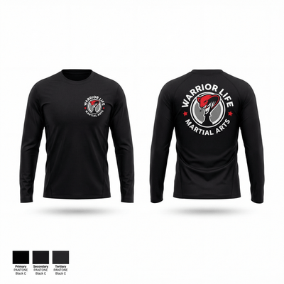Warrior Life Martial Arts 52634622 Long Sleeve Performance Shirt 1
