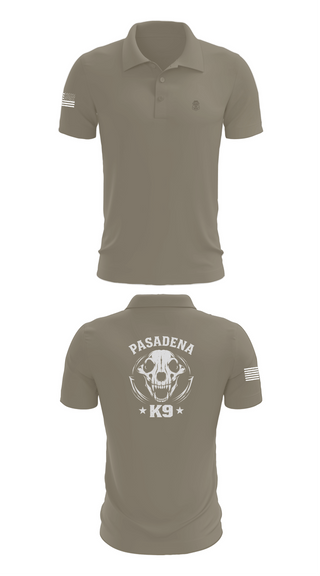 Short Sleeve Performance Polo, Pasadena K9, Police, Teamtime, Team time, sublimation, custom sports apparel, team uniforms, spirit wear, spiritwear, sports uniforms, custom shirts, team store, custom team store, fundraiser sports, apparel fundraiser