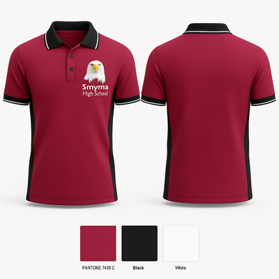 Smyrna High school 69076451 Short Sleeve Performance Polo - 1