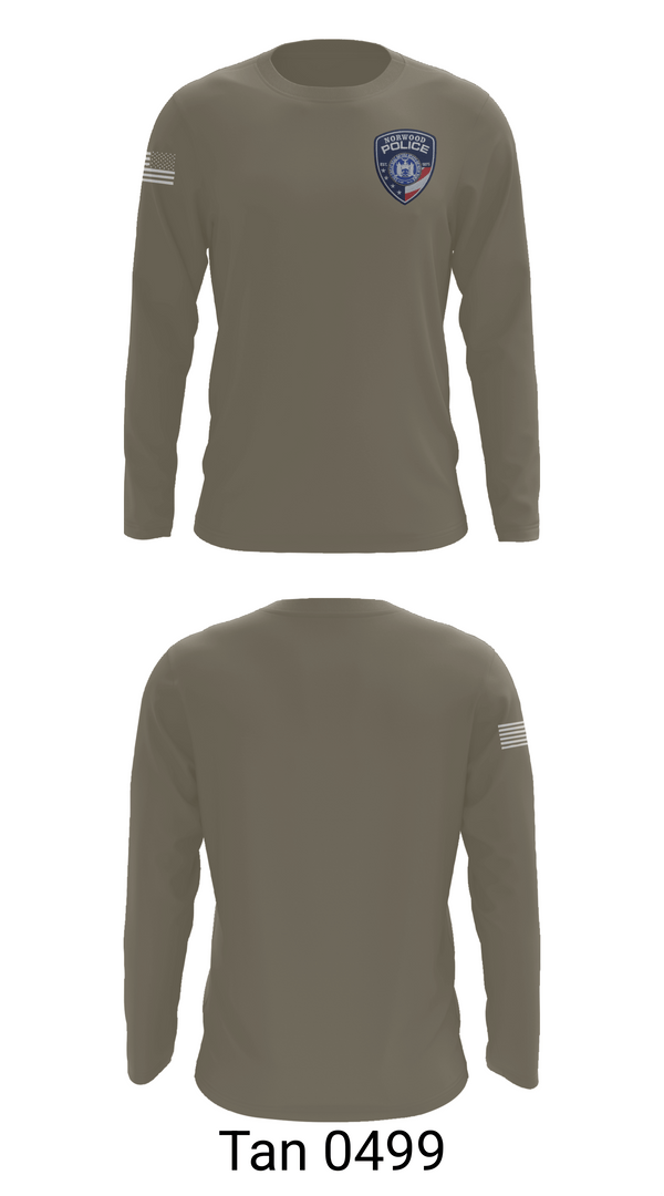 Long Sleeve Performance Shirt, Norwood Village Police Department, Police, Teamtime, Team time, sublimation, custom sports apparel, team uniforms, spirit wear, spiritwear, sports uniforms, custom shirts, team store, custom team store, fundraiser sports, apparel fundraiser