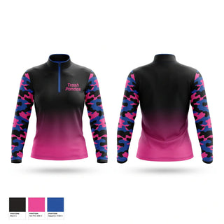 Quarter Zip Jacket, Trash Pandas, Softball, Teamtime, Team time, sublimation, custom sports apparel, team uniforms, spirit wear, spiritwear, sports uniforms, custom shirts, team store, custom team store, fundraiser sports, apparel fundraiser