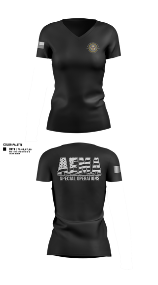 Womens Short Sleeve Vneck Shirt, Alcorn County Special Operations, Fire Department, Teamtime, Team time, sublimation, custom sports apparel, team uniforms, spirit wear, spiritwear, sports uniforms, custom shirts, team store, custom team store, fundraiser sports, apparel fundraiser