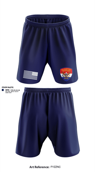 Athletic Shorts With Pockets, Olivette Police Department, Police, Teamtime, Team time, sublimation, custom sports apparel, team uniforms, spirit wear, spiritwear, sports uniforms, custom shirts, team store, custom team store, fundraiser sports, apparel fundraiser