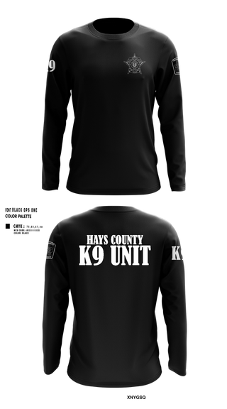 Long Sleeve Performance Shirt, Hays County Sheriff’s Office, , Teamtime, Team time, sublimation, custom sports apparel, team uniforms, spirit wear, spiritwear, sports uniforms, custom shirts, team store, custom team store, fundraiser sports, apparel fundraiser