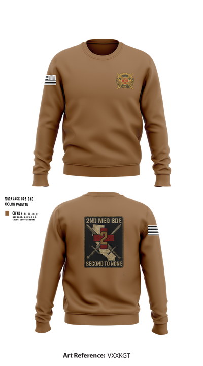 2nd Medical BDE 87997512 Crew Neck Sweatshirt - 30