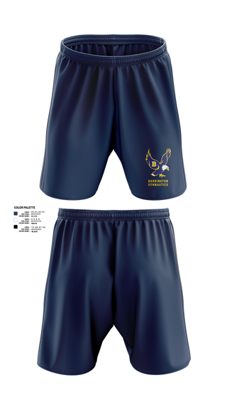 Athletic Shorts With Pockets, Barrington High School Gymnastics, Spirit Store, Teamtime, Team time, sublimation, custom sports apparel, team uniforms, spirit wear, spiritwear, sports uniforms, custom shirts, team store, custom team store, fundraiser sports, apparel fundraiser