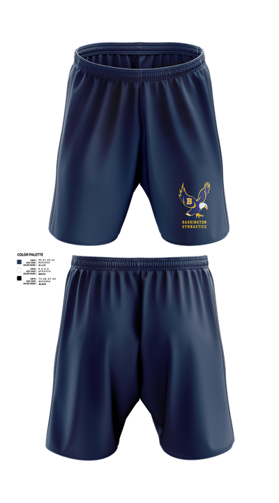 Barrington High School Gymnastics 6144044 Athletic Shorts With Pockets - 22