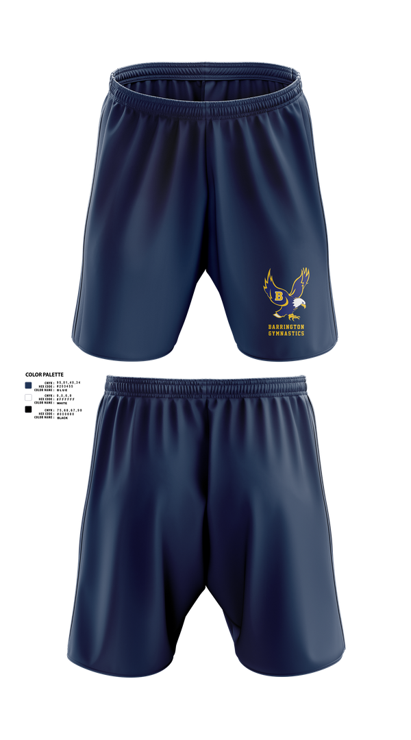 Athletic Shorts With Pockets, Barrington High School Gymnastics, Spirit Store, Teamtime, Team time, sublimation, custom sports apparel, team uniforms, spirit wear, spiritwear, sports uniforms, custom shirts, team store, custom team store, fundraiser sports, apparel fundraiser